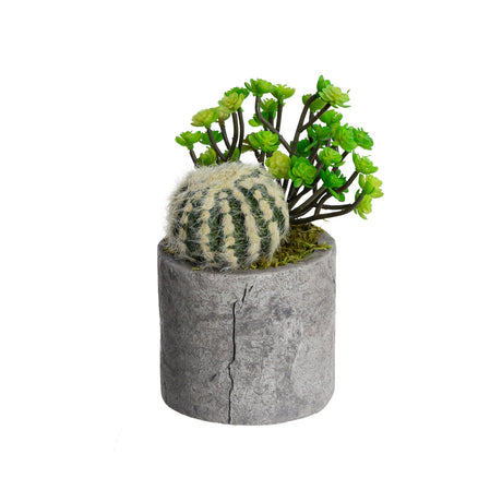 Assorted Succulents in Pot Set of 4pcs Artificial Green Plant Flower Cactus