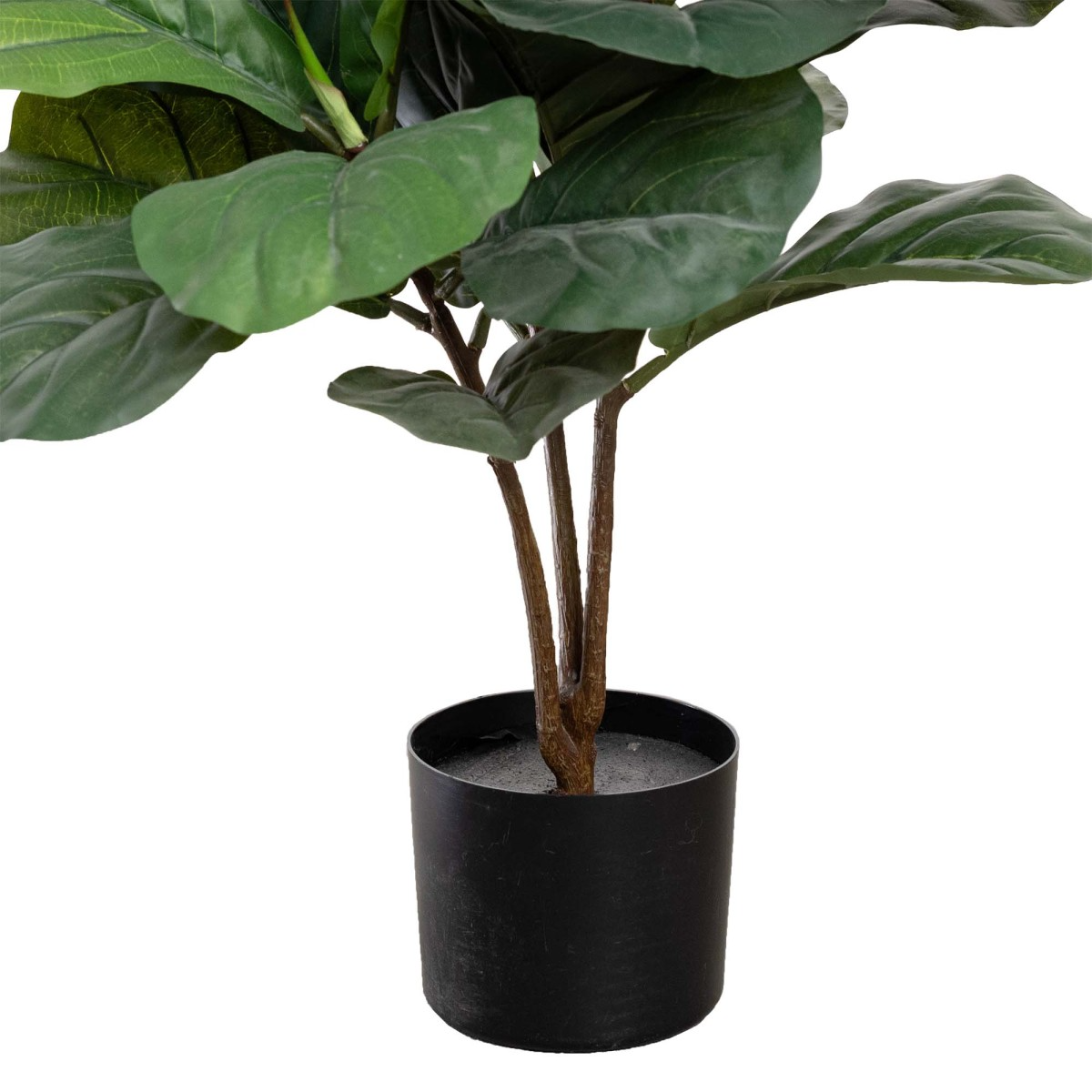 90cm Potted Faux Fiddle Leaf Fig Tree Artificial Plant Flower Green