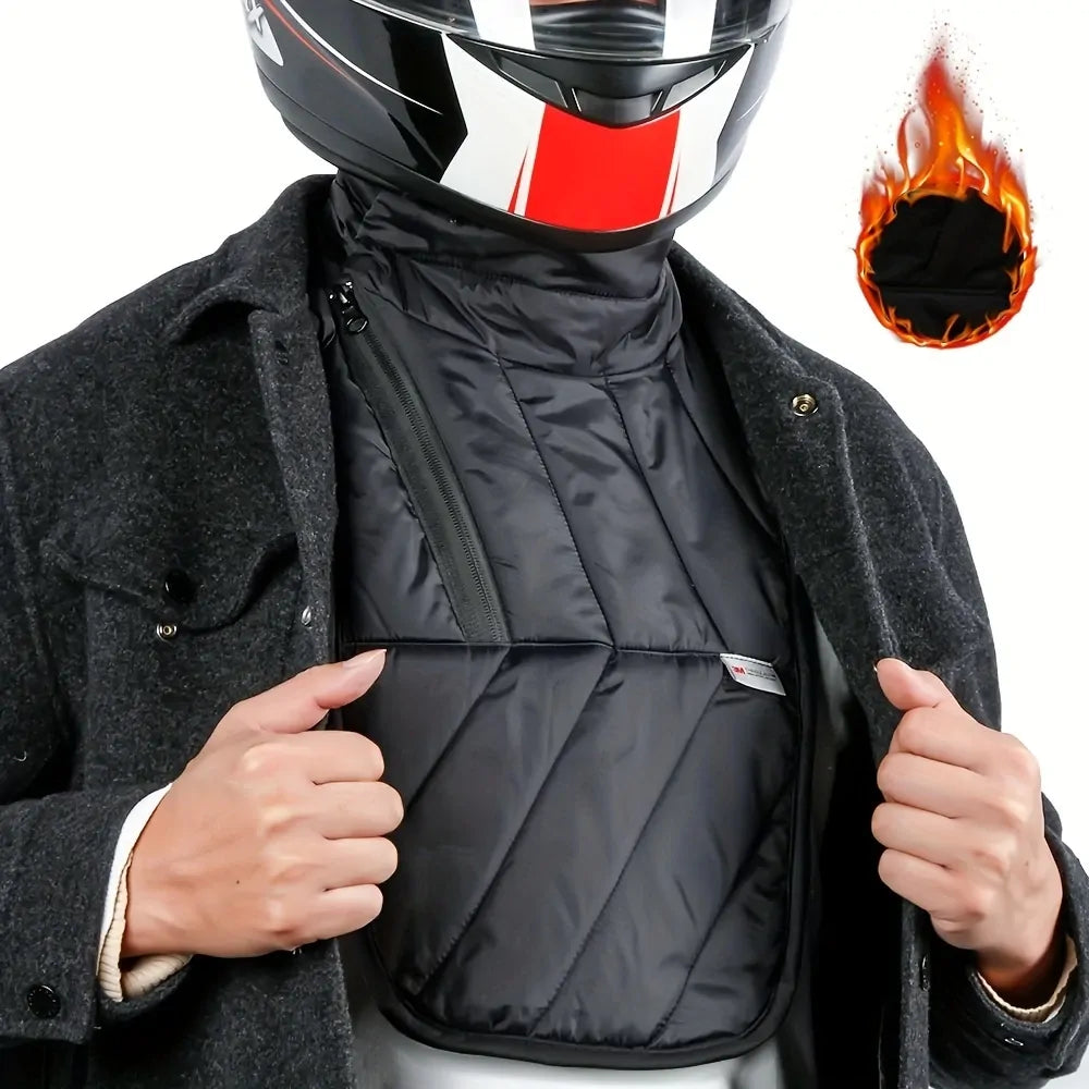 3M Thinsulate Windproof Thermal Neck Warmer Bib Scarf Winter Motorcycle in Black