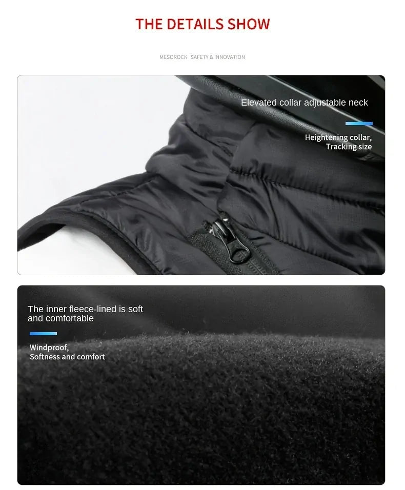 3M Thinsulate Windproof Thermal Neck Warmer Bib Scarf Winter Motorcycle in Black