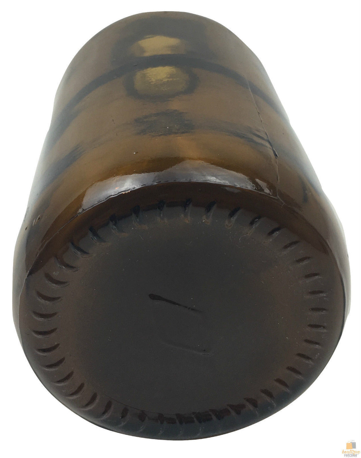 600ml Vintage Brown Glass Vase (Flowers not included)