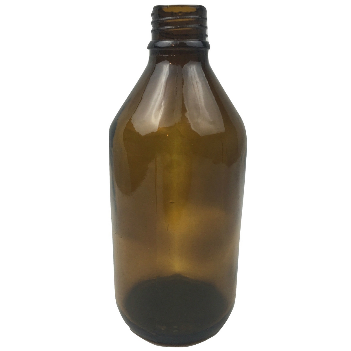 600ml Vintage Brown Glass Vase (Flowers not included)