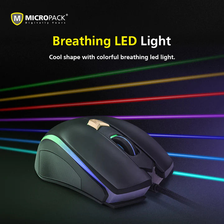 USB Wired Gaming Mouse Optical Ergonomic RGB Mouse w/ Adjustable DPI