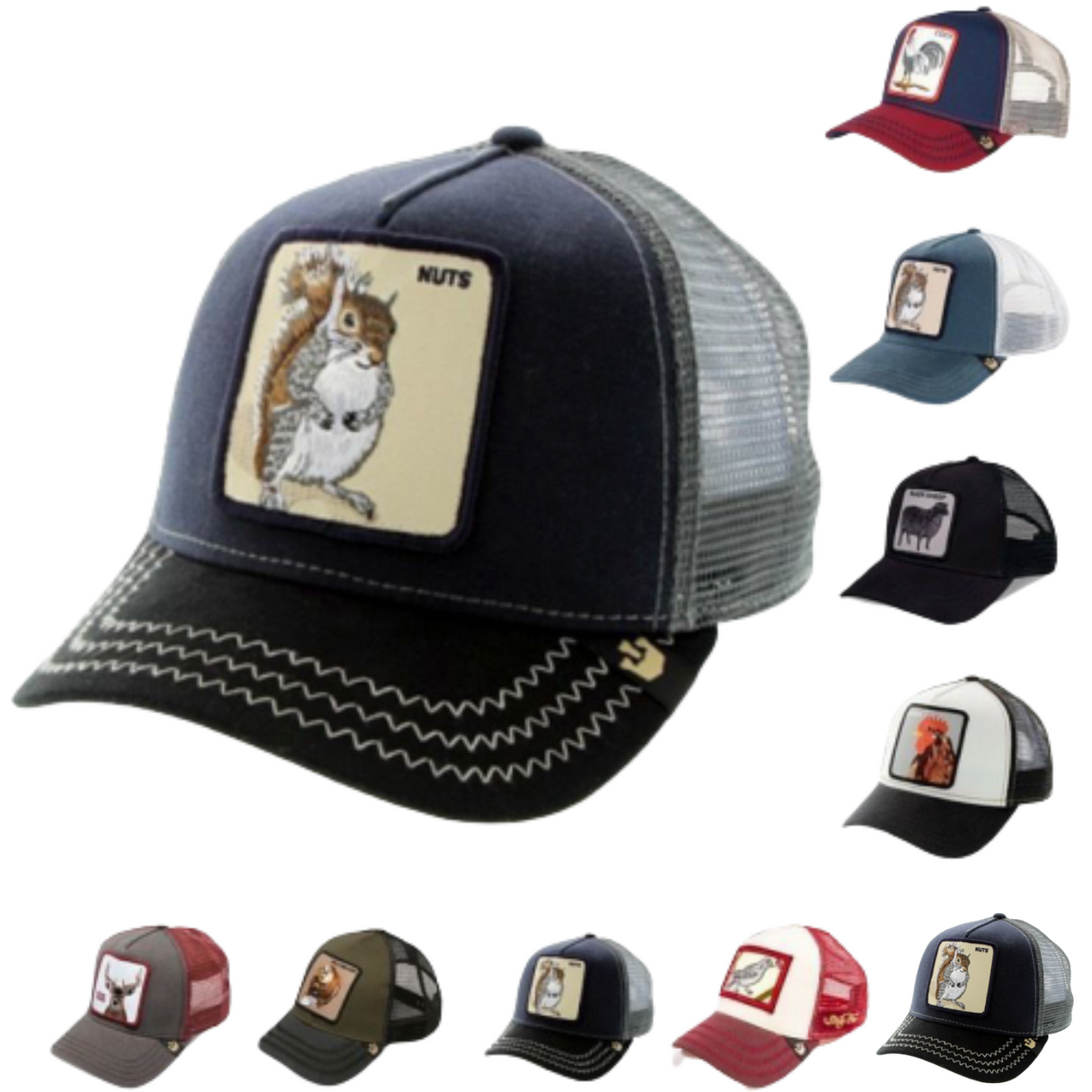 GOORIN BROTHERS Baseball Cap Trucker Snapback Hat Adjustable Animal Series - Lassy Bitch 101-2155
