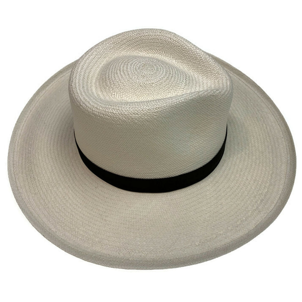 STRAW PANAMA CUENCA PLANTER HAT Sun Beach Golf Cap GRADE 8 Hand Made in USA