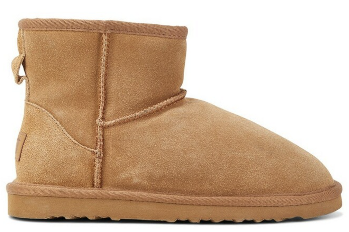 GROSBY Jillaroo Womens UGG Boots Genuine Sheepskin Suede Leather Moccasins - Chestnut