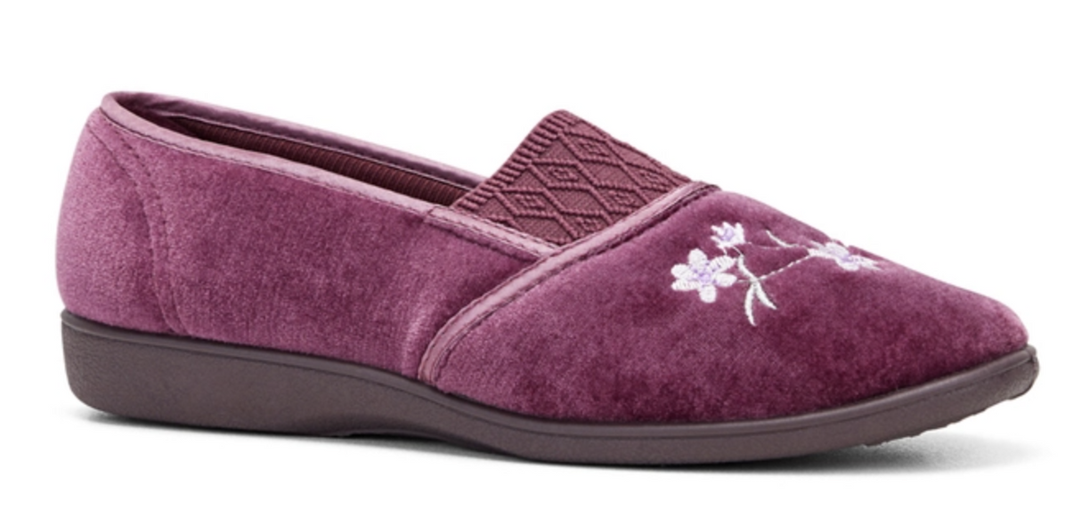 GROSBY SASHA (GA) Ladies Slippers Comfy Shoes Slip On Moccasins Warm Flats