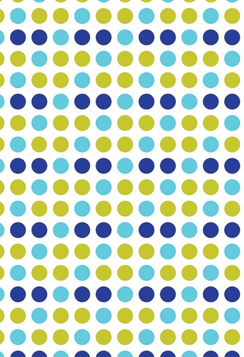 Shower Curtain in Blue and Green Polka Dot Print – 180 x 180cm Polyester