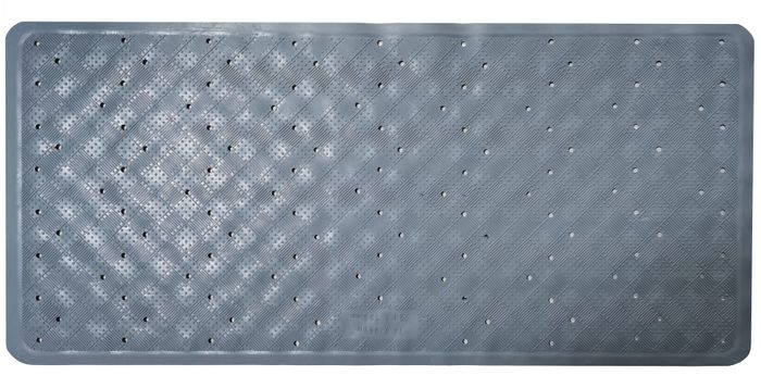 Rubber Anti Slip Shower Bath Mat Rug Non Slip Bathroom Carpet in Grey