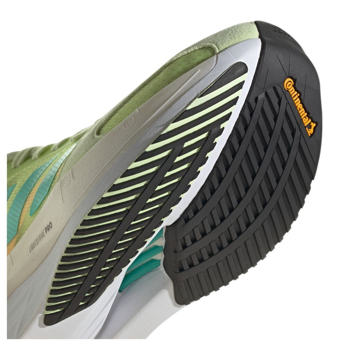 Adidas Womens Adizero Boston 10 Shoes Runners - Almost Lime / Mint Rush / Light Flash Orange