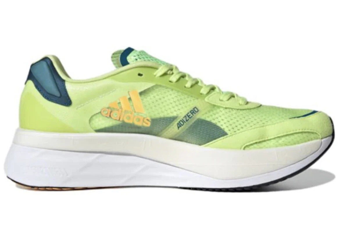 Adidas Mens Adizero Boston 10 Sneakers Runners Shoes Marathon Run - Green