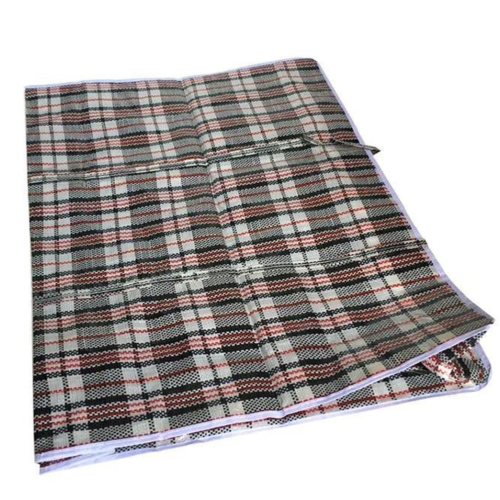 1x Large Checkered Bags - Striped Shopping Bags - 65cm x 60cm x 25cm