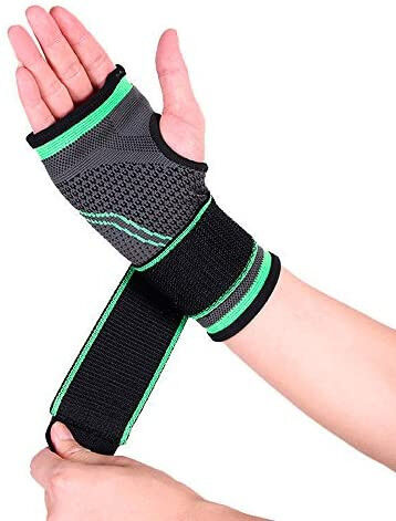 1x Palm Wrist Support Wrap Compression Sleeve Arm Support Brace w/ Adjustable Strap