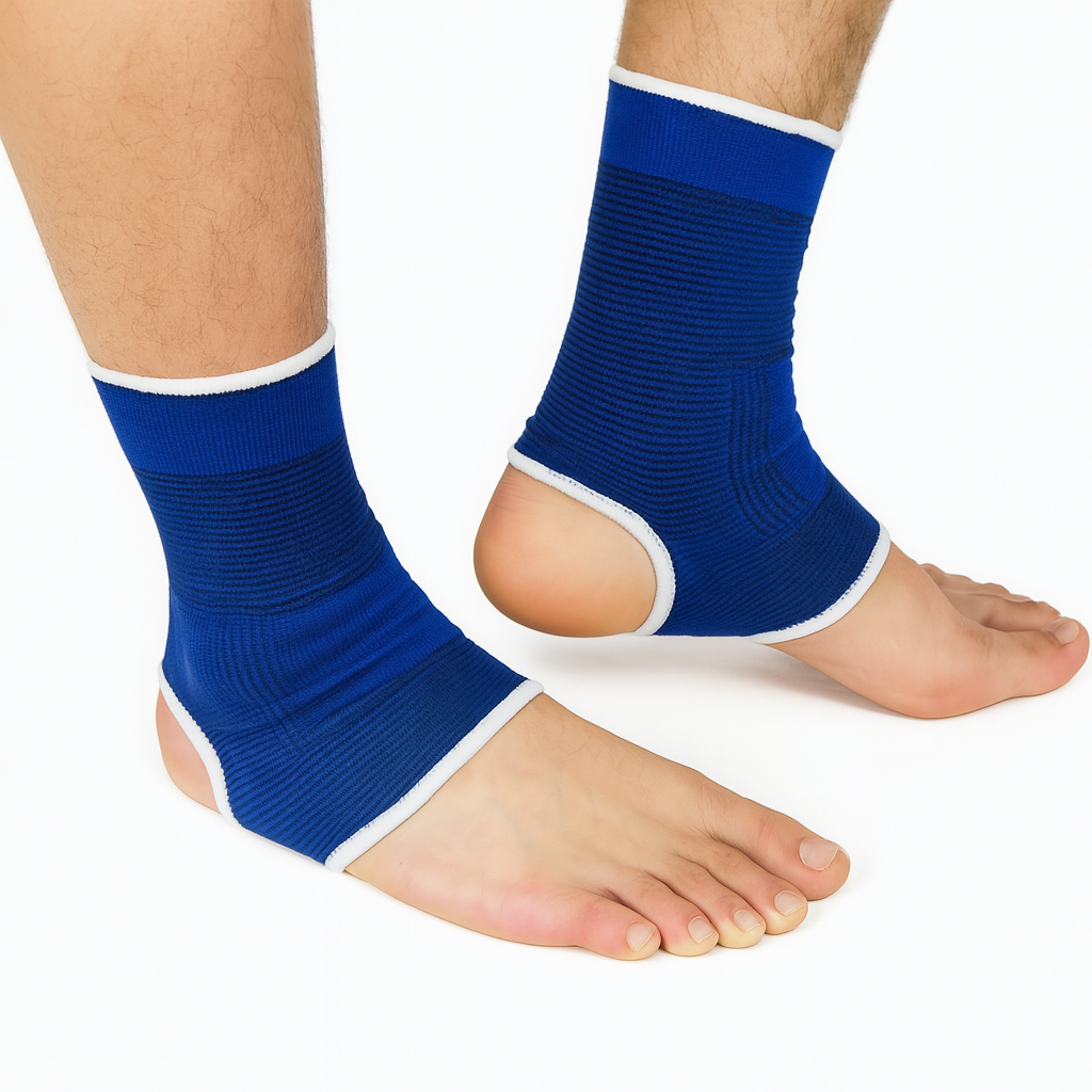 1 Pair Ankle Compression Support Sleeve Brace (2 Braces Total)