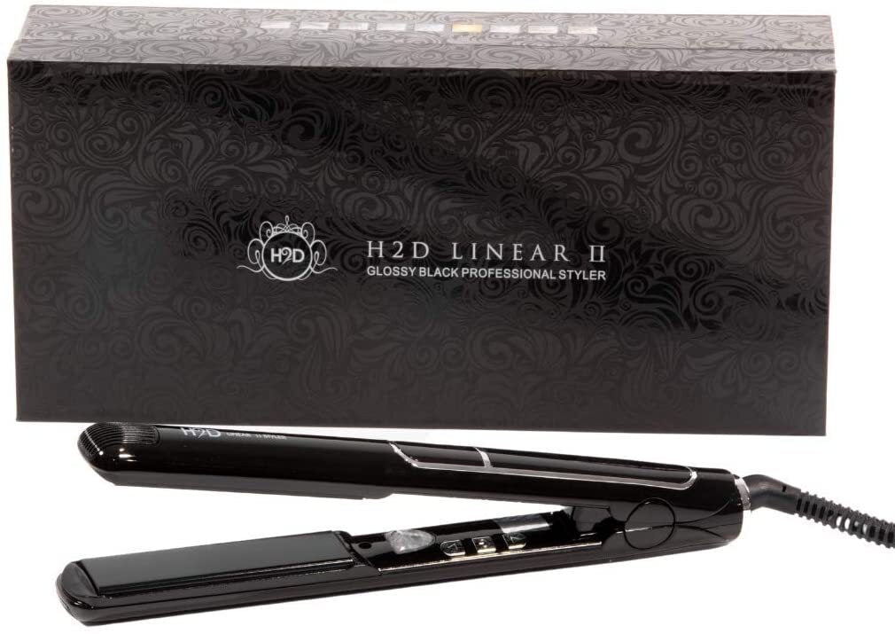 H2D Hair 2 Day Professional Hair Straightener Styler Styling Iron Liner II Black