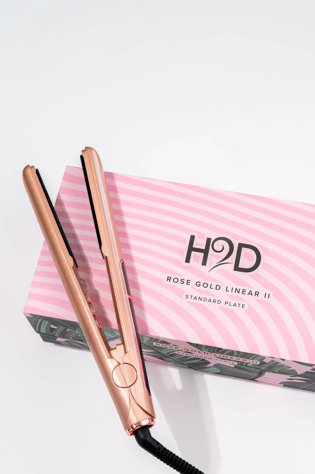 H2D Hair 2 Day Hair Straightener Styler Styling Iron Linear II Rose Gold 230 Degree