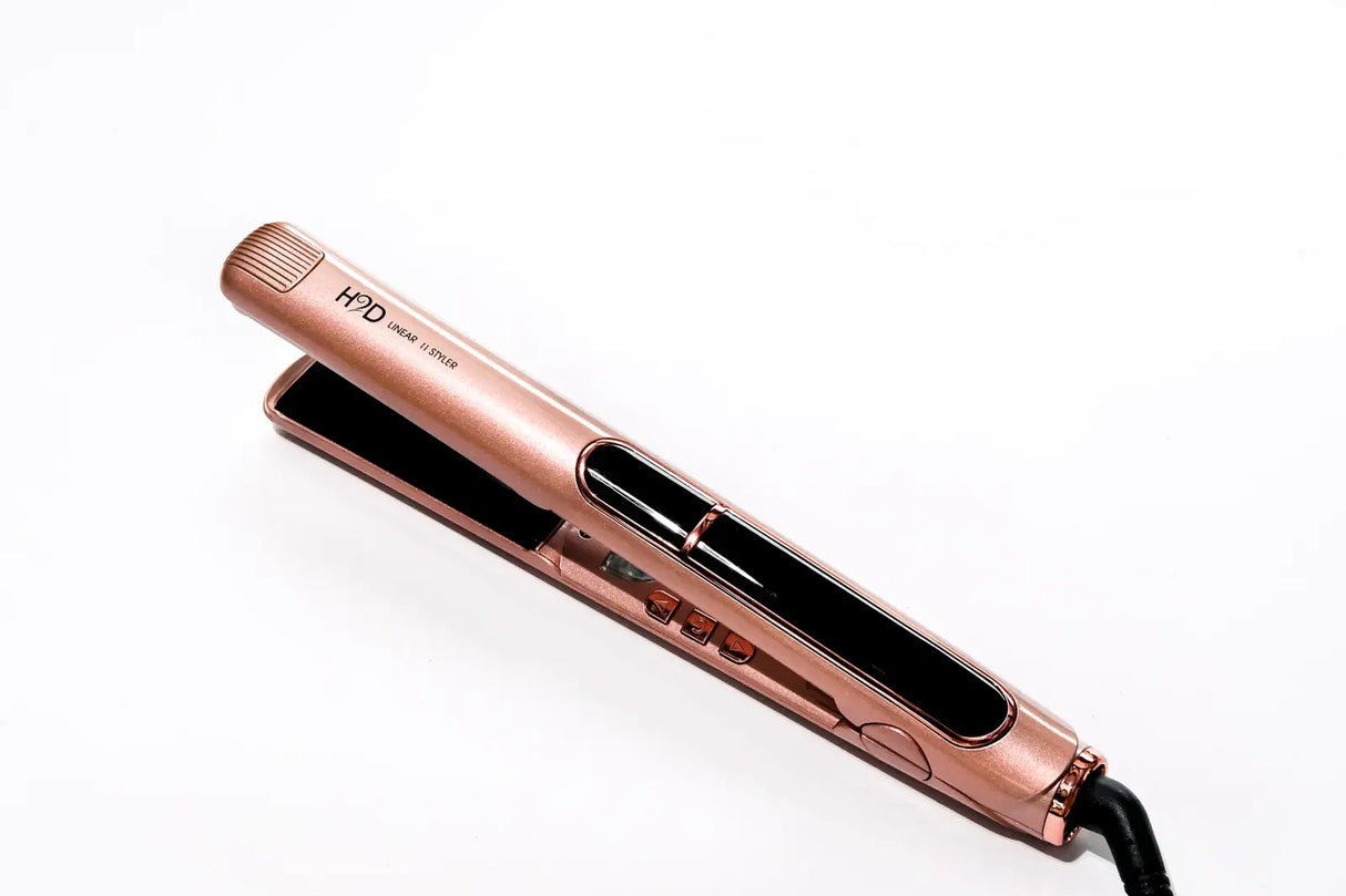 H2D Hair 2 Day Hair Straightener Styler Styling Iron Linear II Rose Gold 230 Degree