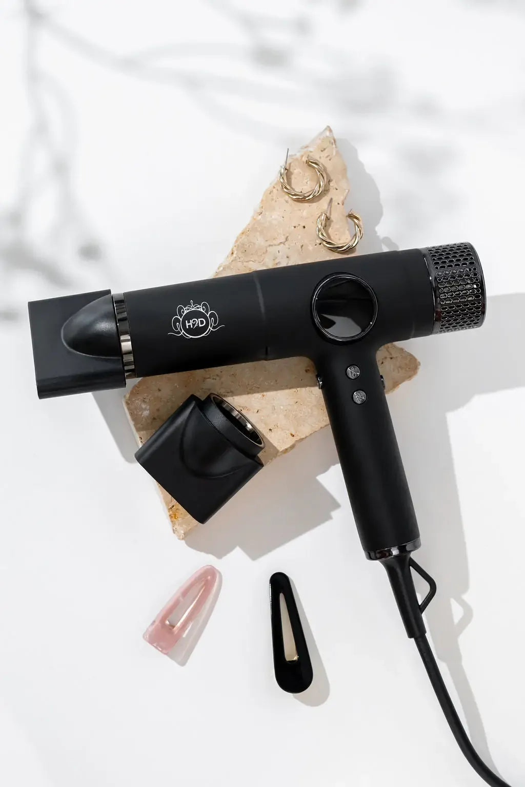 H2D Pro Dynamic Ionic Hair Dryer in Black (2000W Dual Voltage for Travel)