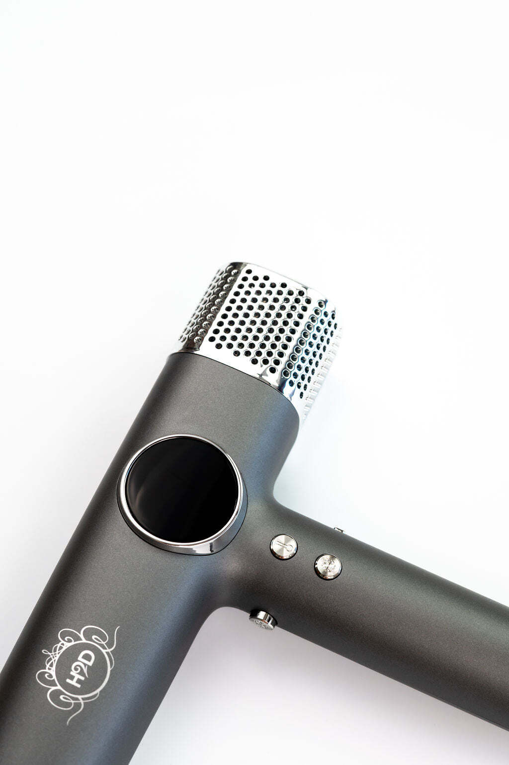 H2D 4-in-1 Xtreme Ionic Magnetic Hairdryer + Styler Styling Iron - Space Grey