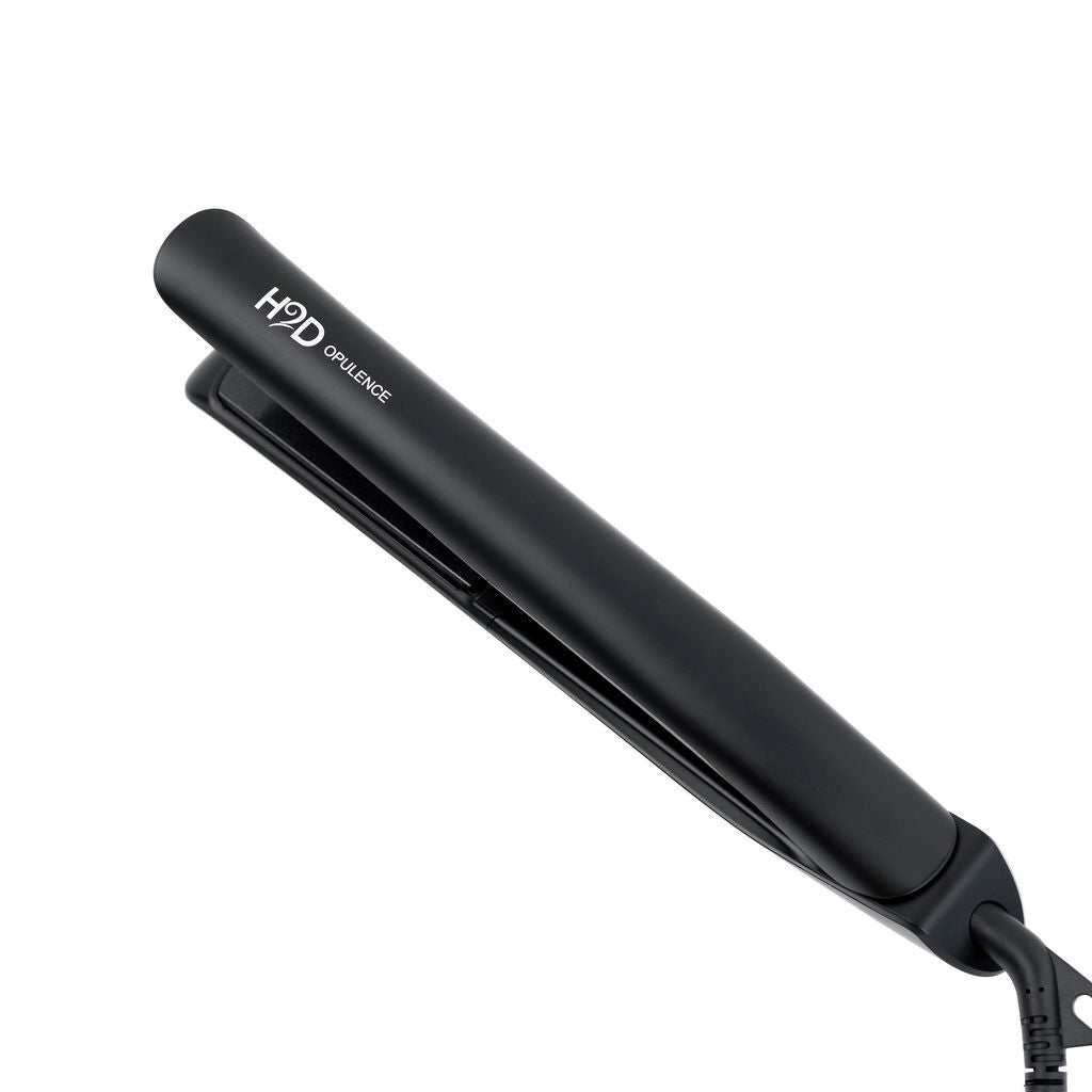 H2D Opulence Professional Ionic Hair Straightener w/ LED Mirror in Satin Black