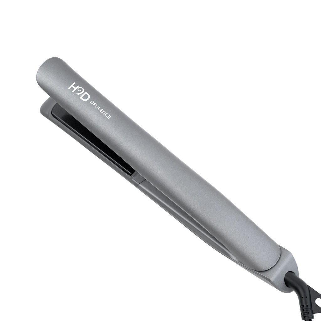 H2D Opulence Professional Ionic Hair Straightener w/ LED Mirror in Space Grey
