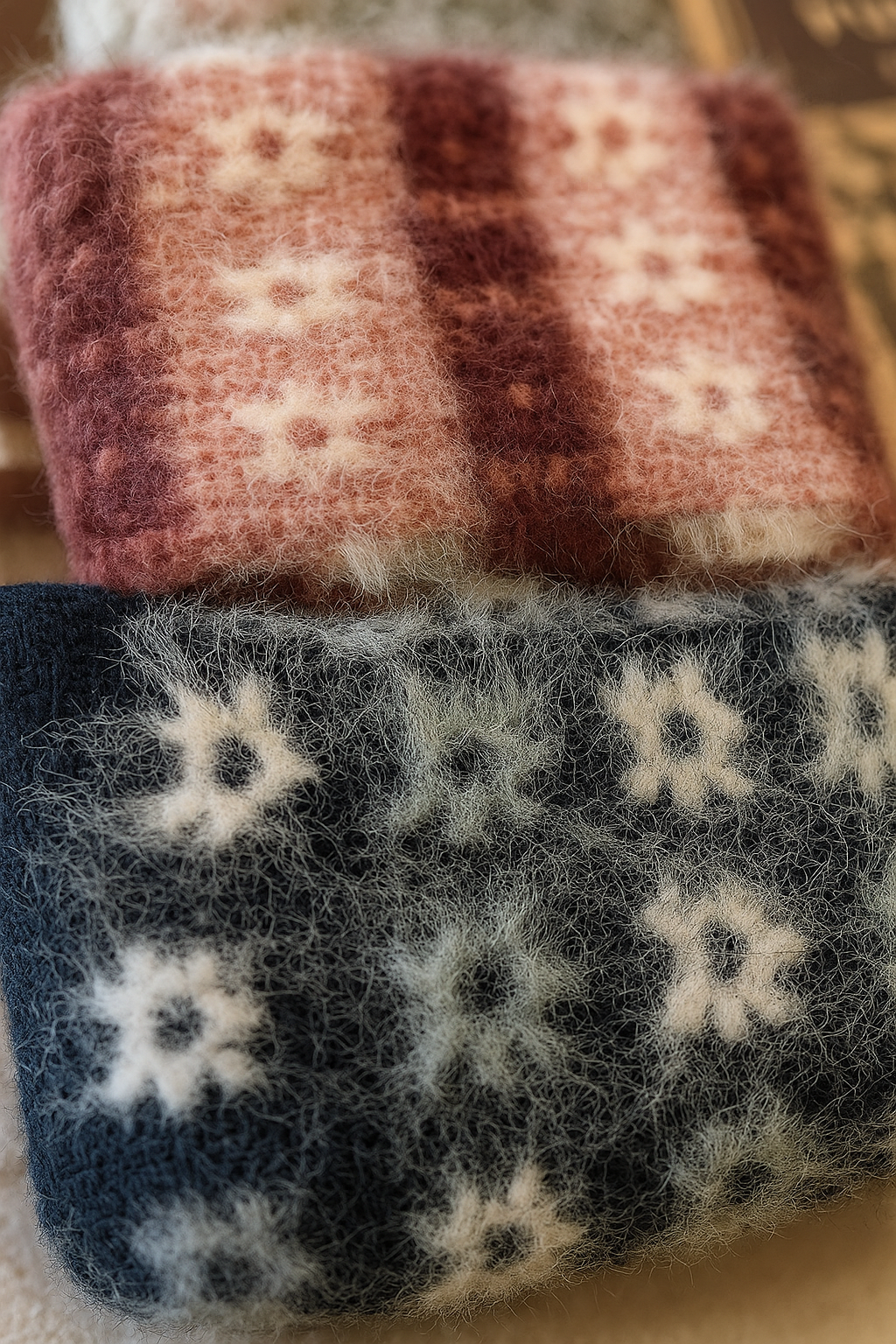 12x Womens Angora Wool Blend Socks - Soft & Warm (EU37-EU41)