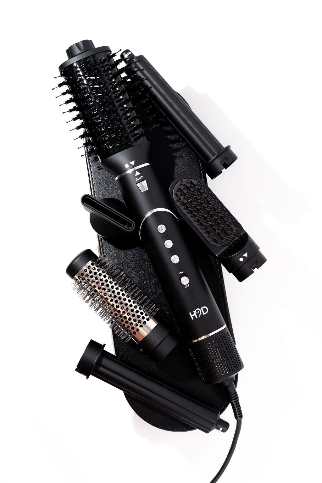 H2D 6-in-1 Ultra Styler Hair Styling Tool in Black Rose
