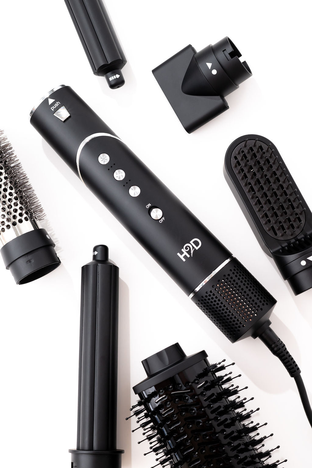 H2D 6-in-1 Ultra Styler Hair Styling Tool in Black Rose
