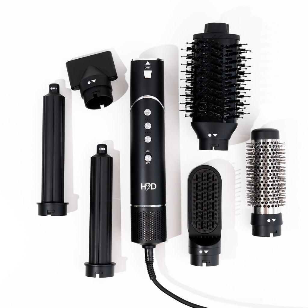 H2D 6-in-1 Ultra Styler Hair Styling Tool in Black Rose