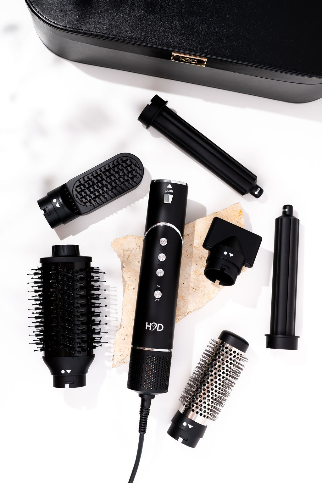 H2D 6-in-1 Ultra Styler Hair Styling Tool in Black Rose