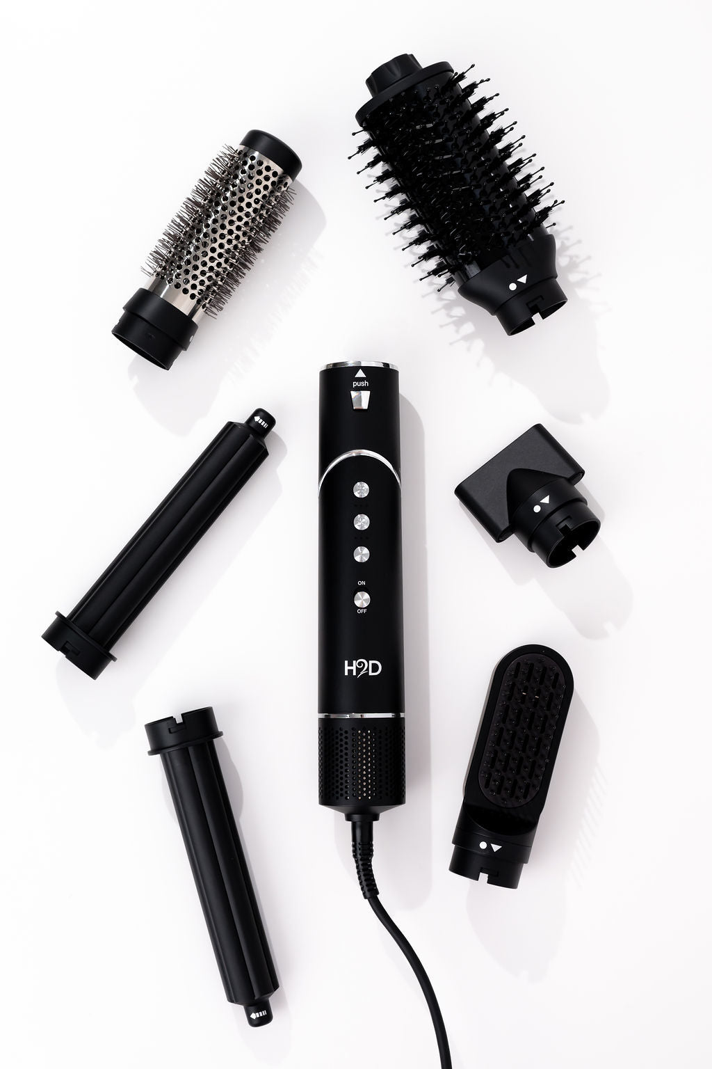 H2D 6-in-1 Ultra Styler Hair Styling Tool in Black Rose