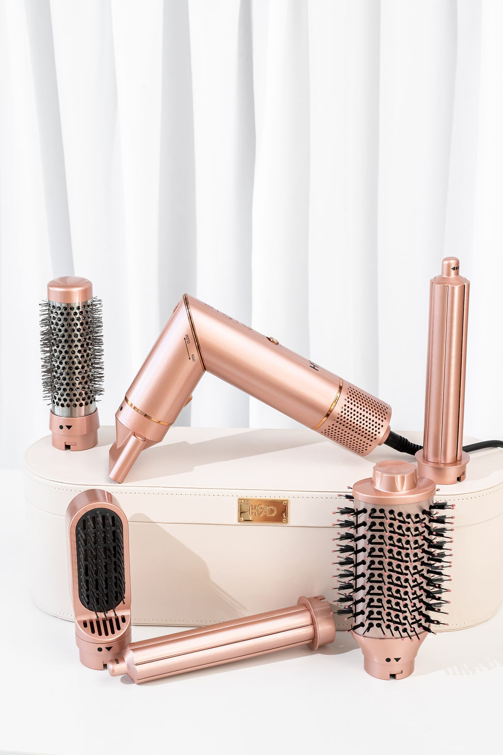 H2D 6-in-1 Ultra Styler Hair Styling Tool in Rose Gold