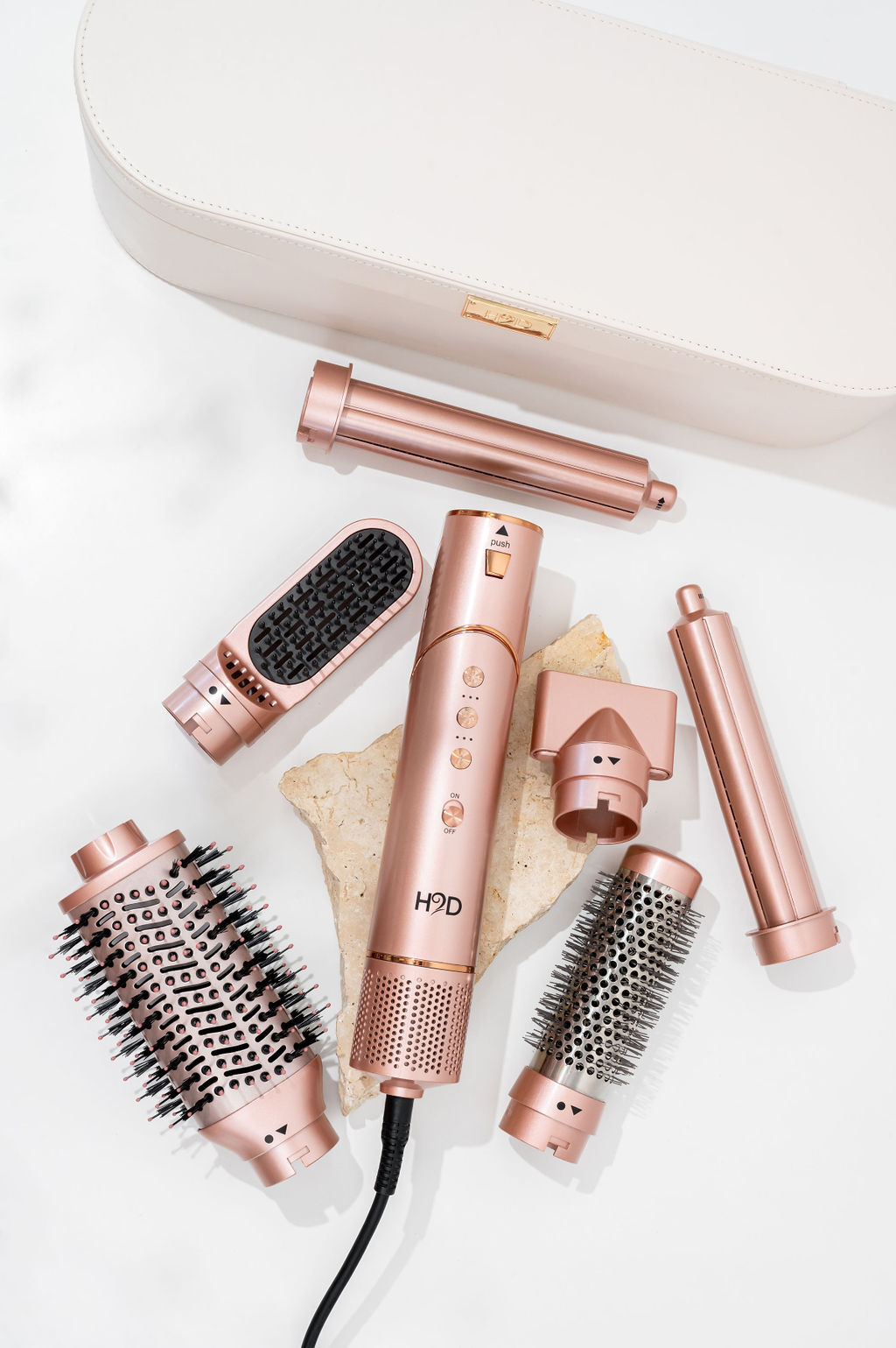 H2D 6-in-1 Ultra Styler Hair Styling Tool in Rose Gold