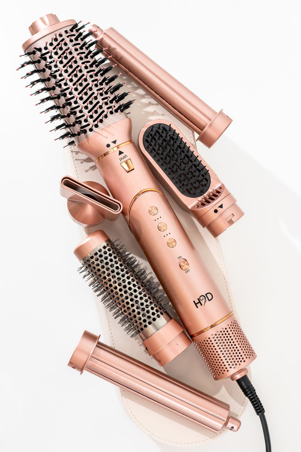 H2D 6-in-1 Ultra Styler Hair Styling Tool in Rose Gold