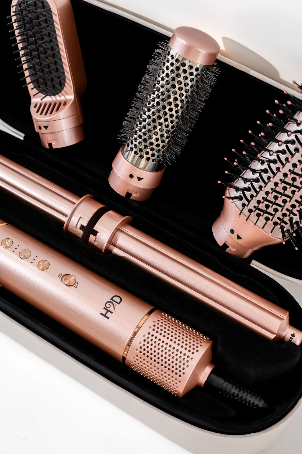 H2D 6-in-1 Ultra Styler Hair Styling Tool in Rose Gold