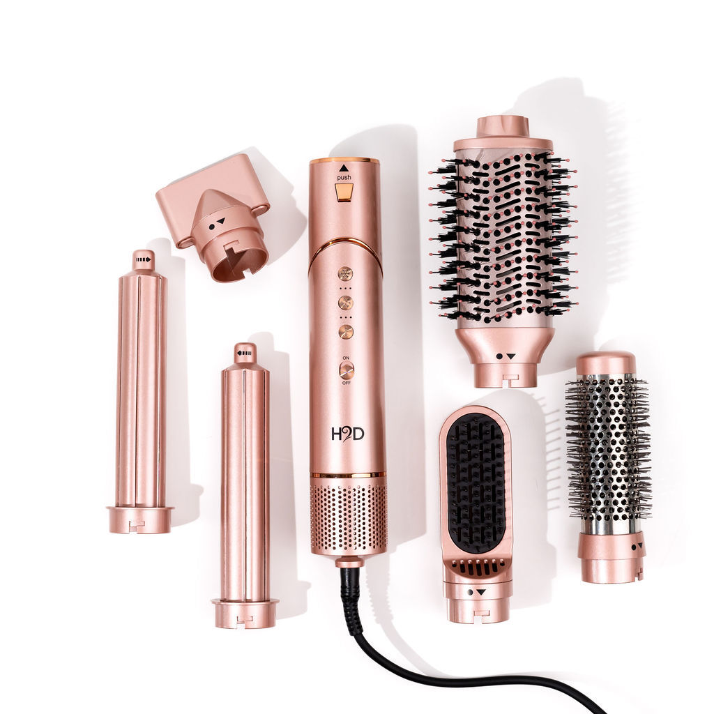 H2D 6-in-1 Ultra Styler Hair Styling Tool in Rose Gold