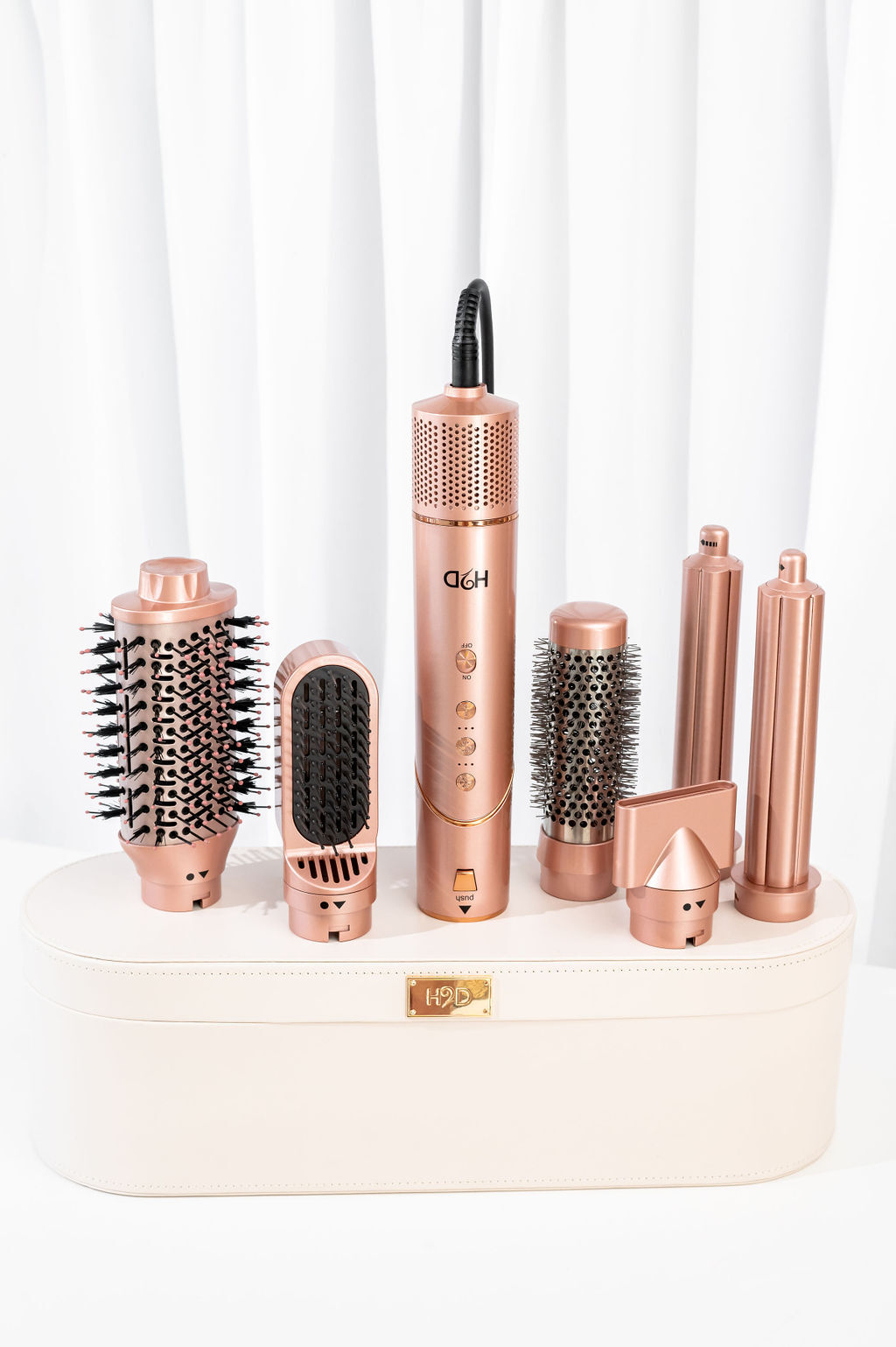 H2D 6-in-1 Ultra Styler Hair Styling Tool in Rose Gold