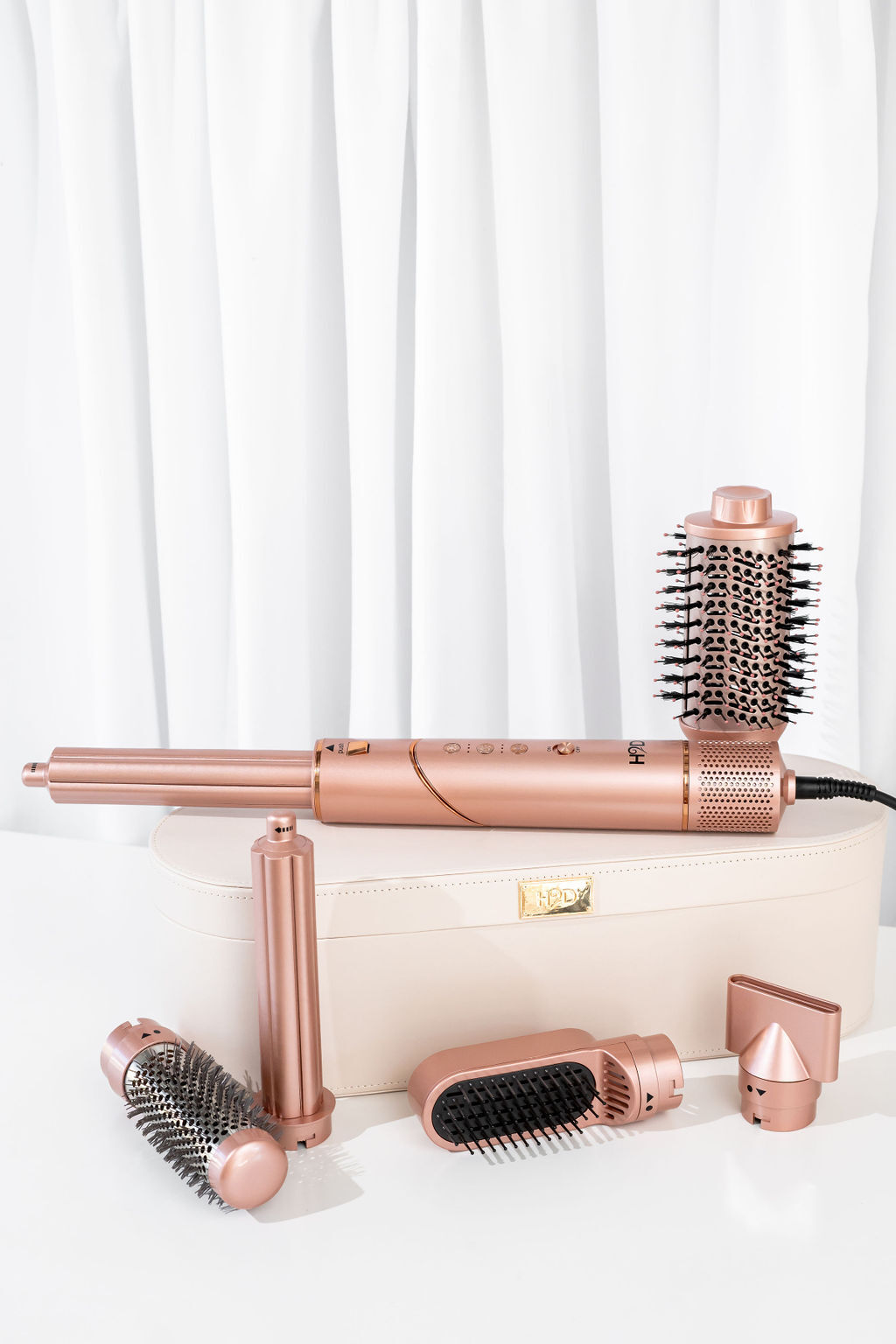 H2D 6-in-1 Ultra Styler Hair Styling Tool in Rose Gold