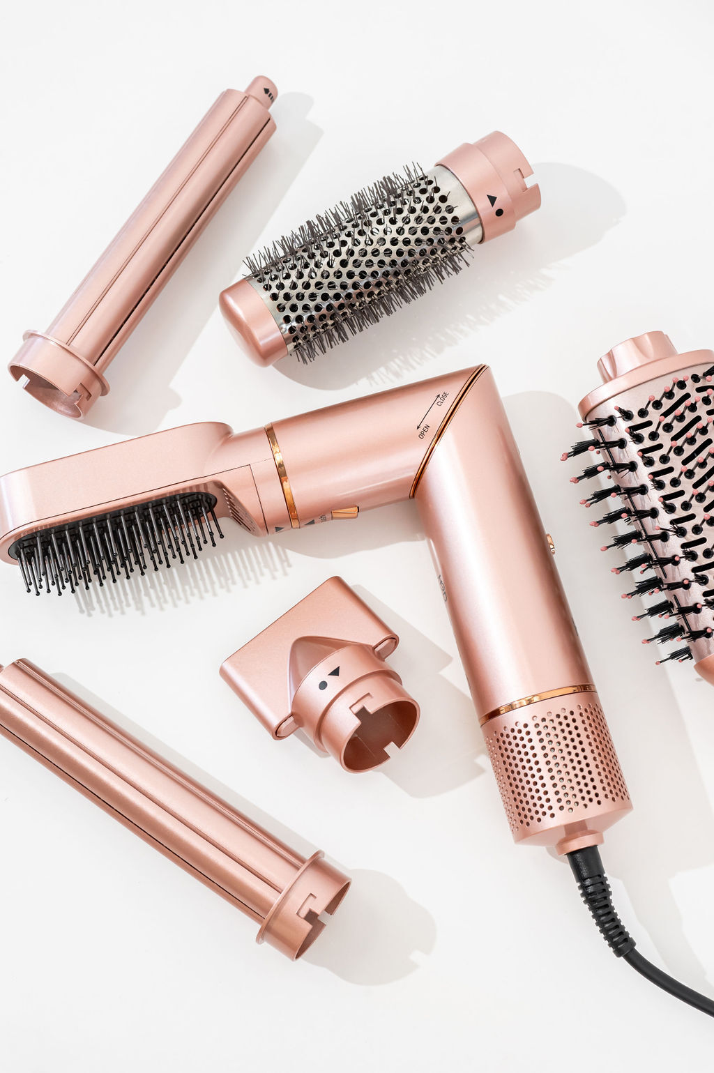 H2D 6-in-1 Ultra Styler Hair Styling Tool in Rose Gold