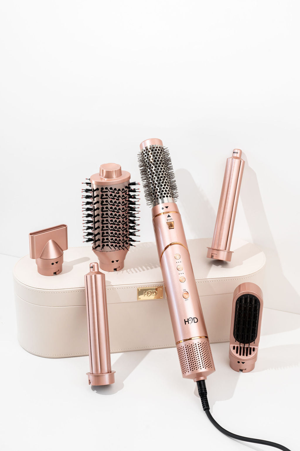 H2D 6-in-1 Ultra Styler Hair Styling Tool in Rose Gold