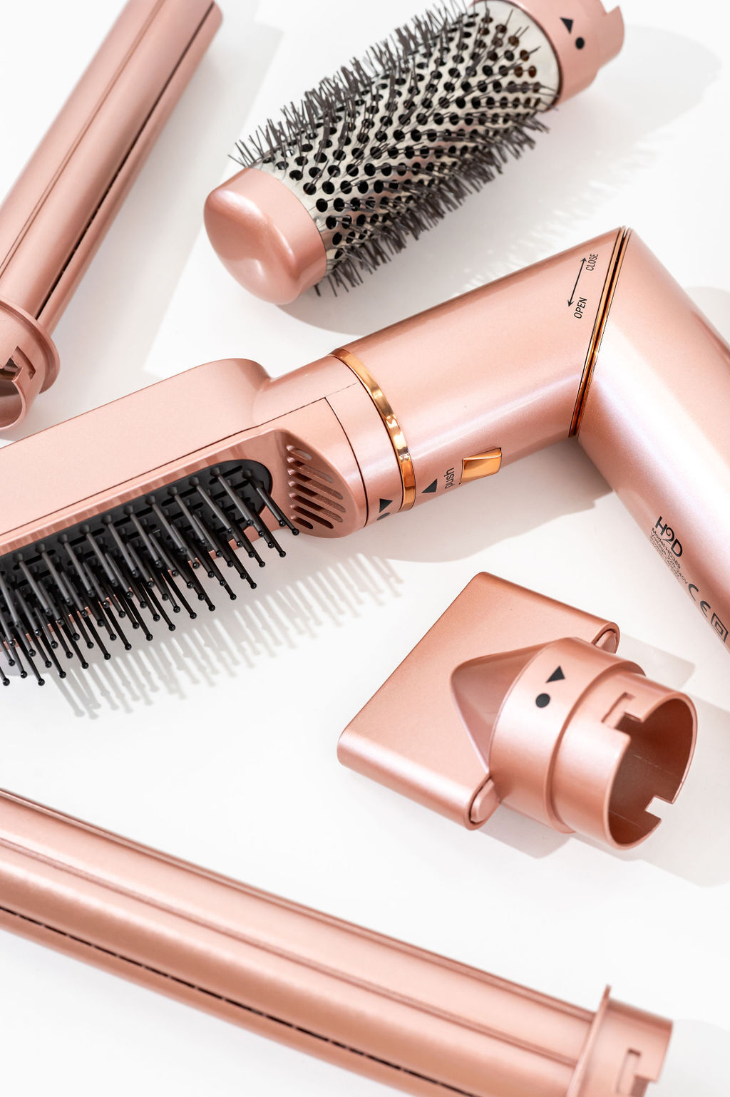 H2D 6-in-1 Ultra Styler Hair Styling Tool in Rose Gold