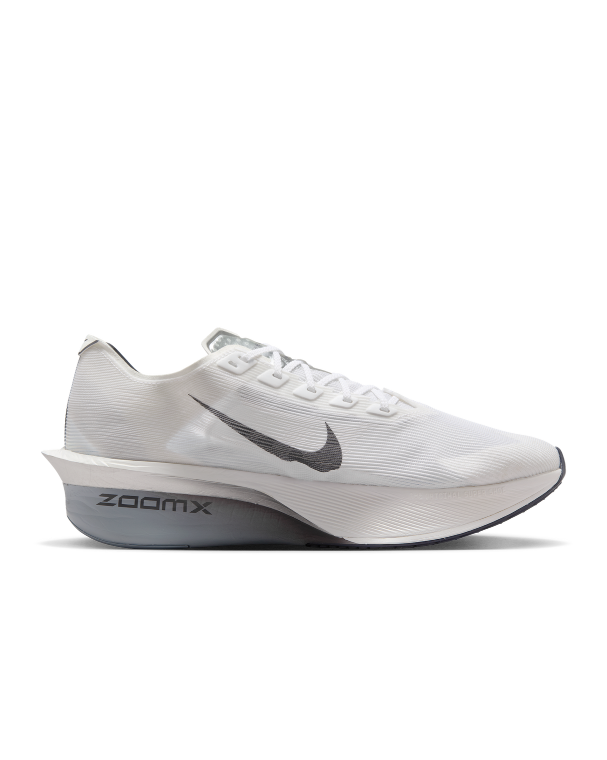 Nike Mens Vaporfly 4 Road Racing Shoes Runners in White/Obsidian Mist/Pure Platinum/Gridiron