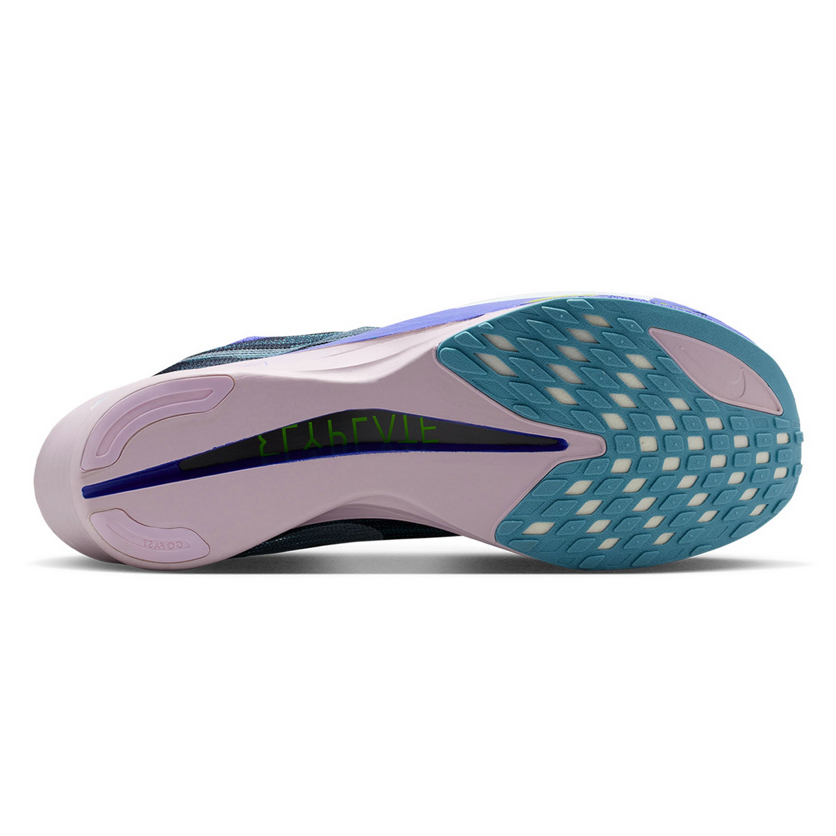 Nike Streakfly 2 Mens Road Racing Shoes ZoomX - Obsidian/White/Persian Violet (Sneakers/Runners)