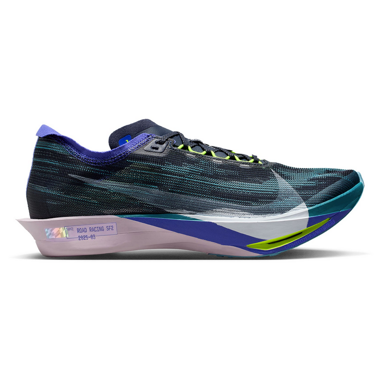 Nike Streakfly 2 Mens Road Racing Shoes ZoomX - Obsidian/White/Persian Violet (Sneakers/Runners)