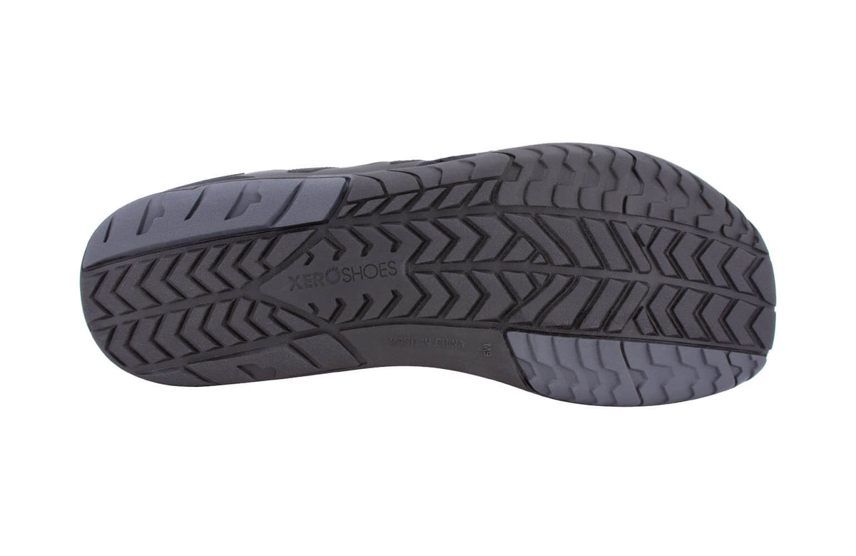 Xero Mens HFS Original Barefoot Road Running Shoes - Black (Zero Drop Sneakers/Runners)