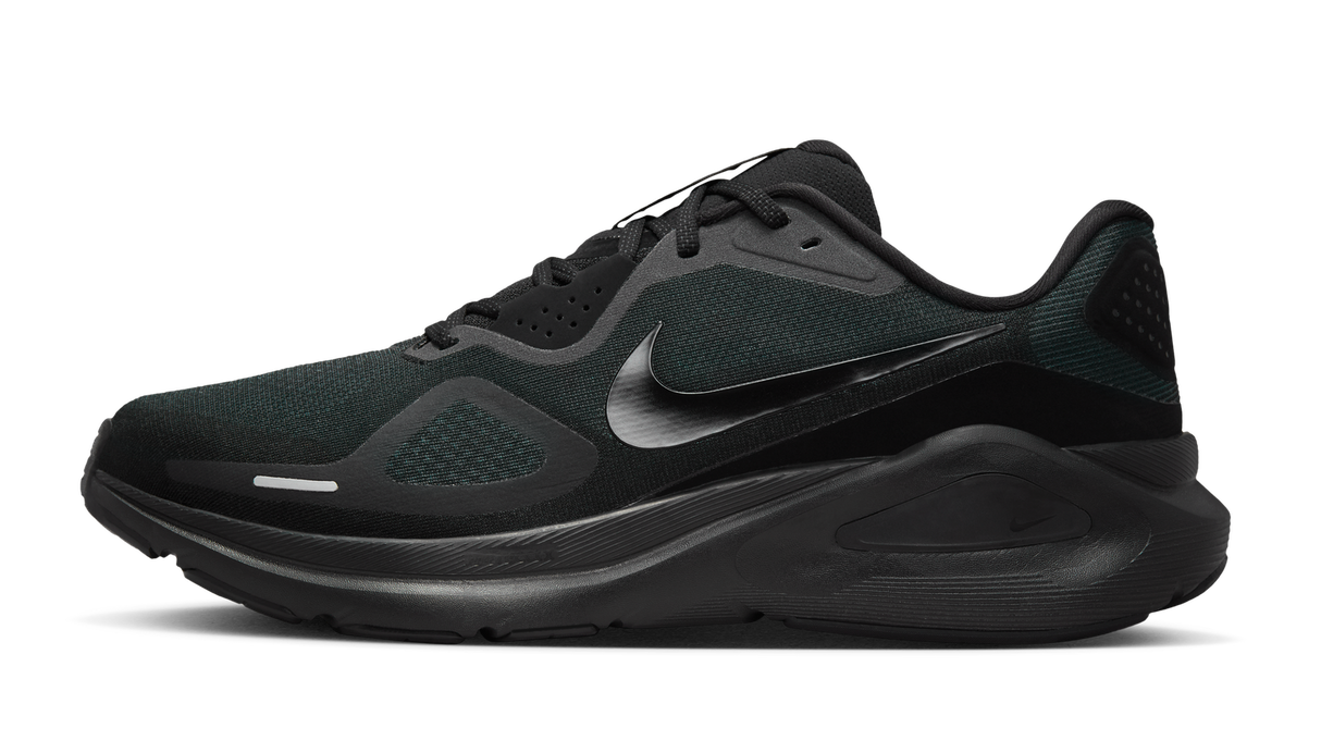 Nike Structure 26 Mens Road Racing Shoes - Black-Grey (Athletic Sneakers/Runners)