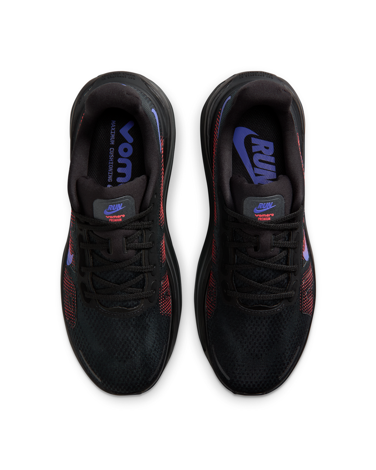 Nike Womens Vomero Premium Road Running Shoes - Black-Lava-Anthracite (Athletic Sneakers/Runners)