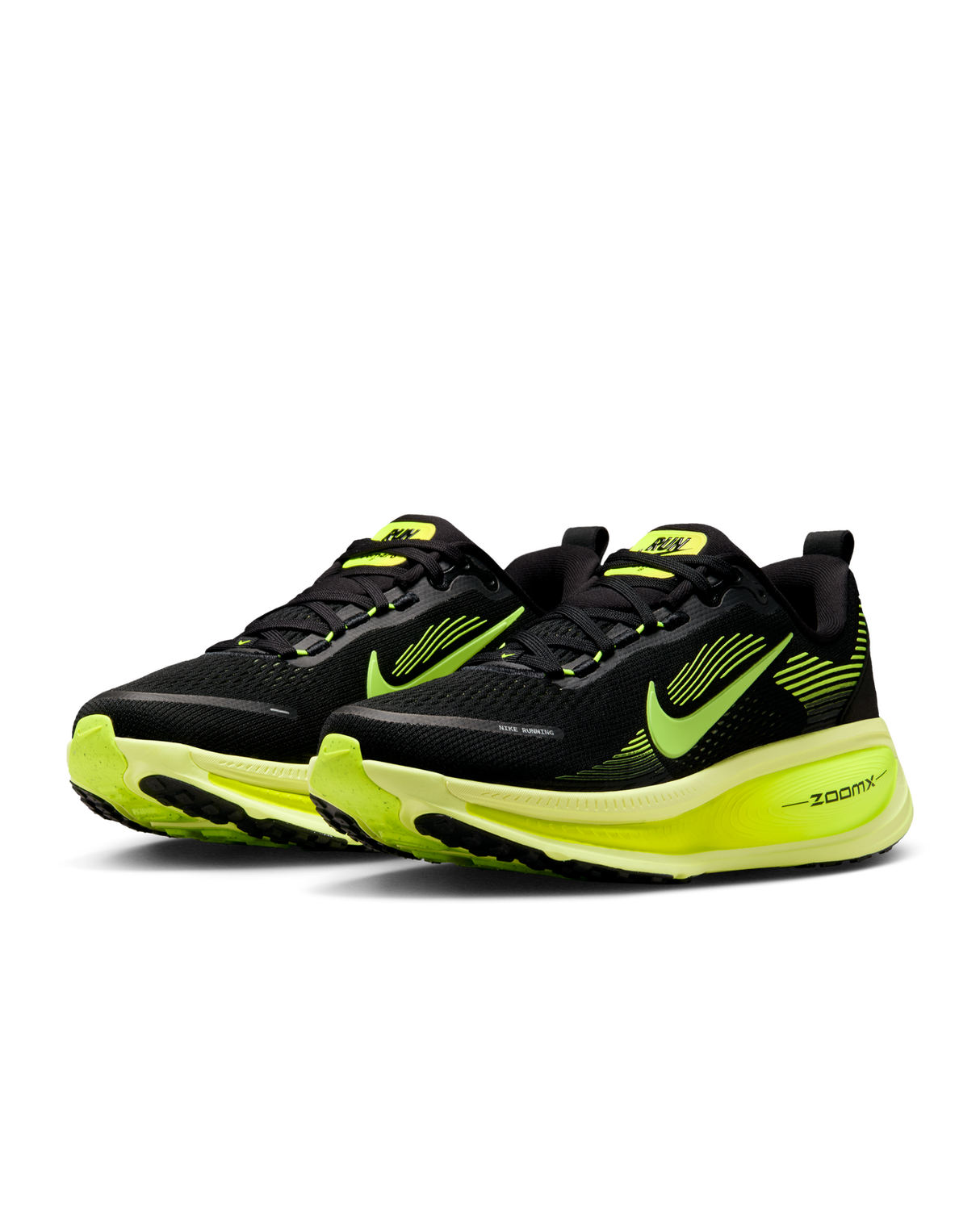 Nike Vomero 18 Womens Road Running Shoes - Black-Lemon-Volt (Athletic Sneakers/Runners)