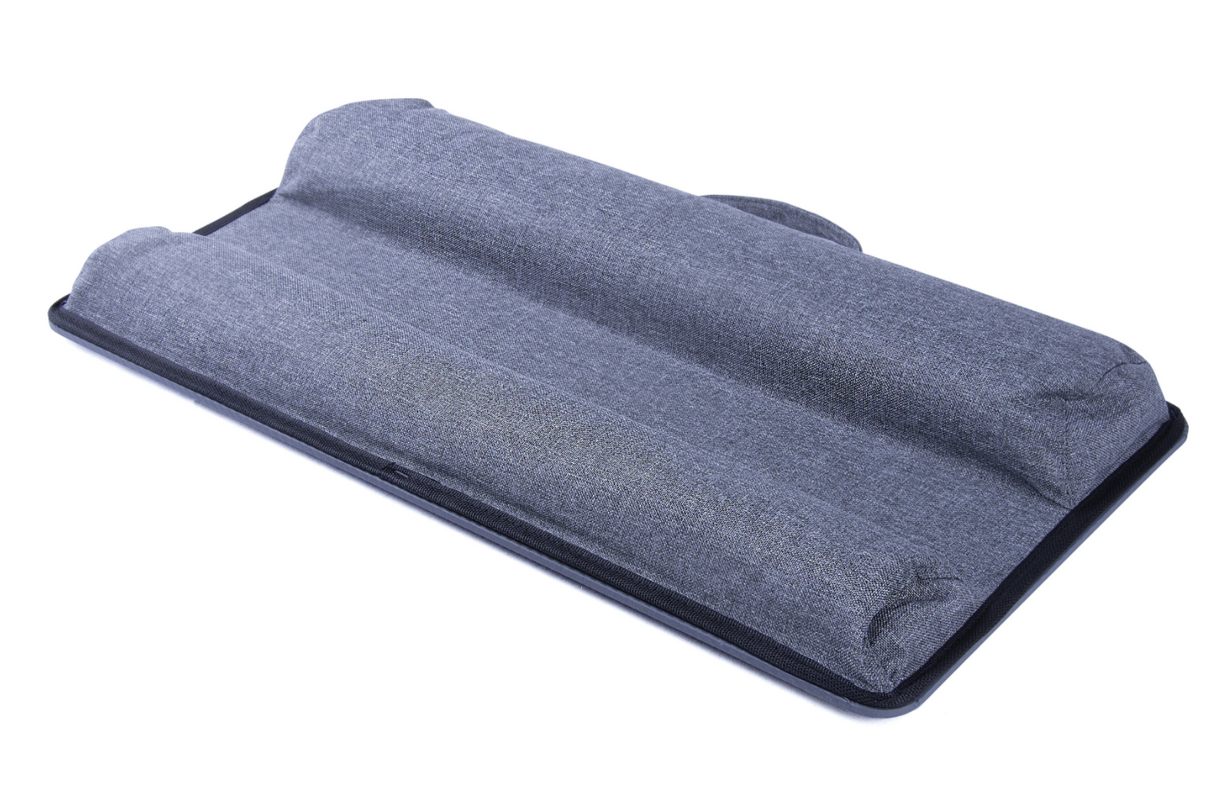 Multifunctional Lap Desk Station w Polyester Dual Bolster Cushion