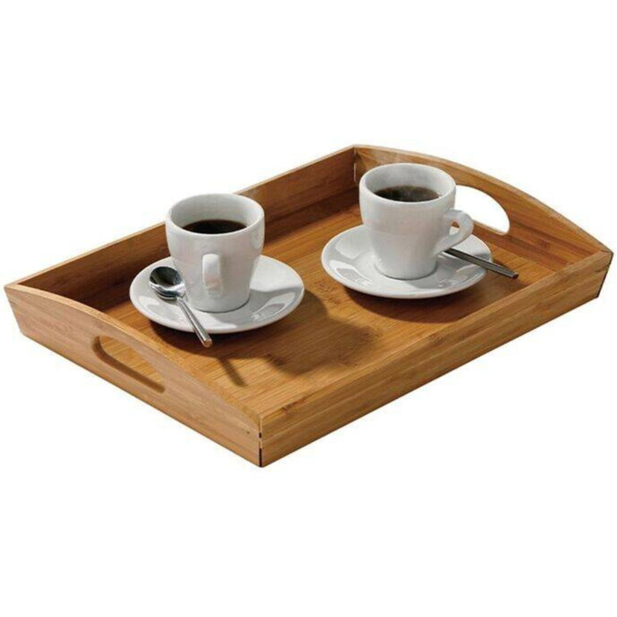 Bamboo Folding Table - Lap Serving Tray Desk for TV/Bed/Dinner/Food/Breakfast